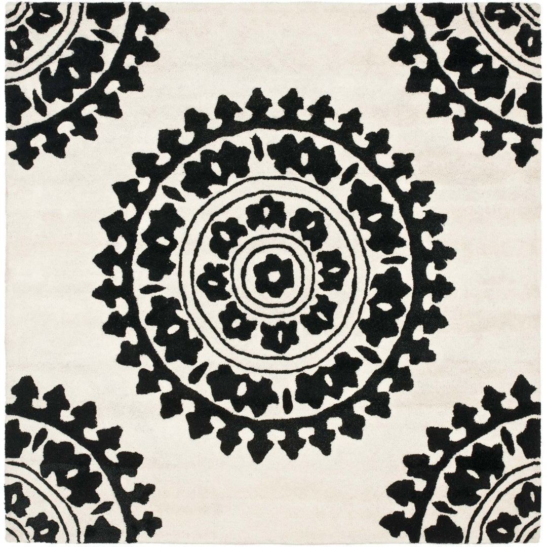 SAFAVIEH Soho SOH732G Handmade Ivory / Black Rug Image 1