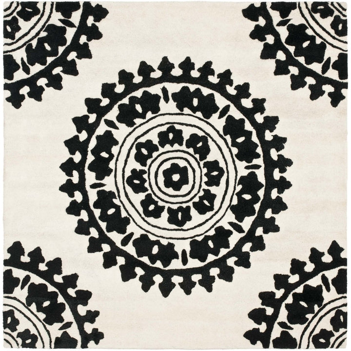 SAFAVIEH Soho SOH732G Handmade Ivory / Black Rug Image 1