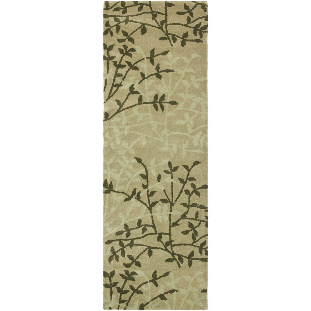 SAFAVIEH Soho SOH733A Handmade Green / Multi Rug Image 4