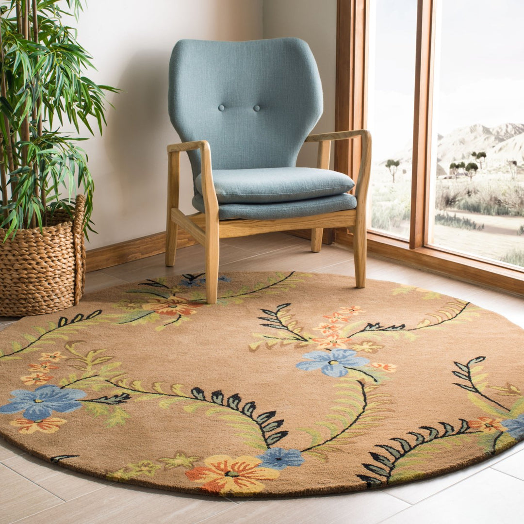 SAFAVIEH Soho SOH734A Handmade Brown / Multi Rug Image 2