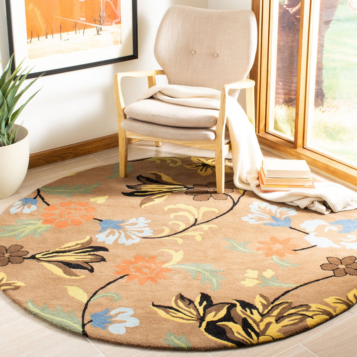 SAFAVIEH Soho SOH736A Handmade Brown / Multi Rug Image 2