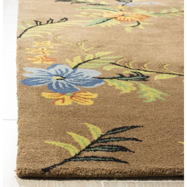 SAFAVIEH Soho SOH734A Handmade Brown / Multi Rug Image 7