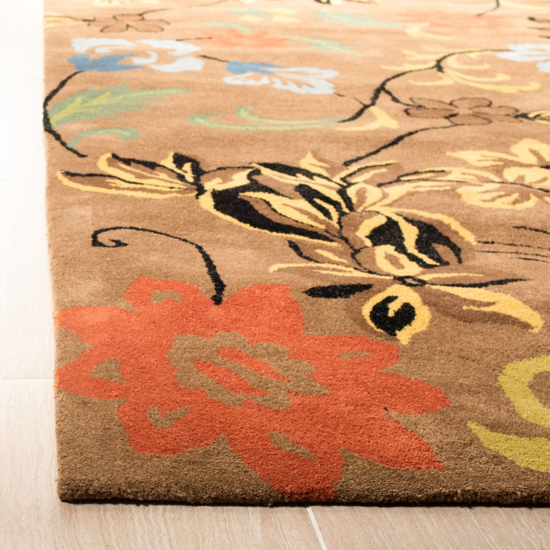 SAFAVIEH Soho SOH736A Handmade Brown / Multi Rug Image 7