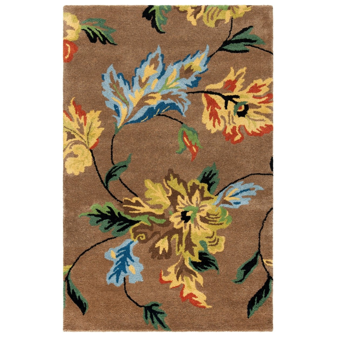 SAFAVIEH Soho SOH735A Handmade Brown / Multi Rug Image 1