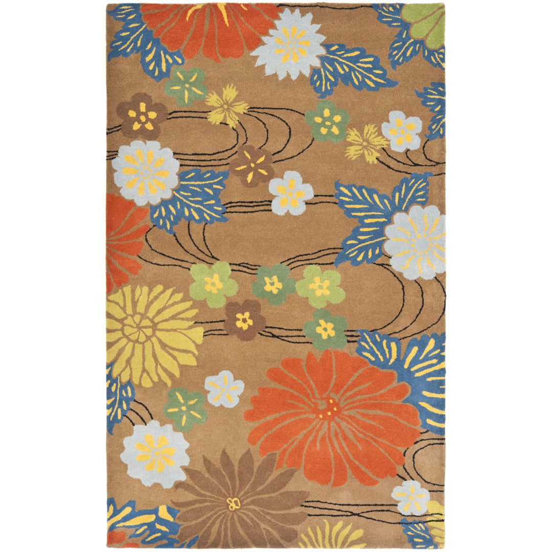 SAFAVIEH Soho SOH738A Handmade Brown / Multi Rug Image 10