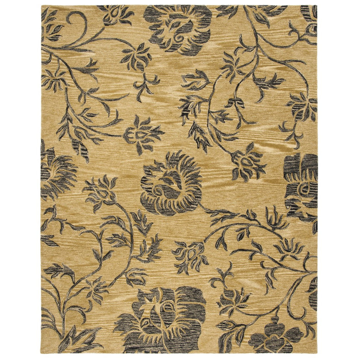 SAFAVIEH Soho Collection SOH742A Handmade Gold/Black Rug Image 1