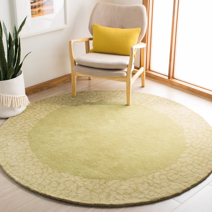 SAFAVIEH Soho SOH739C Handmade Green / Light Green Rug Image 2