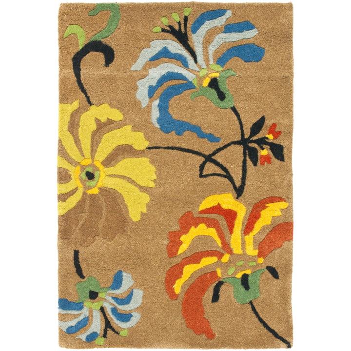 SAFAVIEH Soho SOH740A Handmade Brown / Multi Rug Image 8