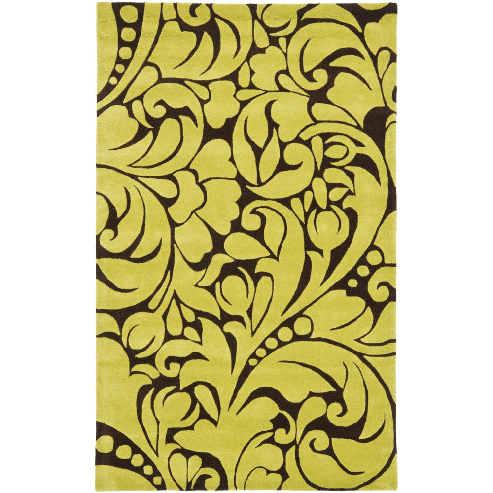 SAFAVIEH Soho SOH759A Handmade Brown / Green Rug Image 2