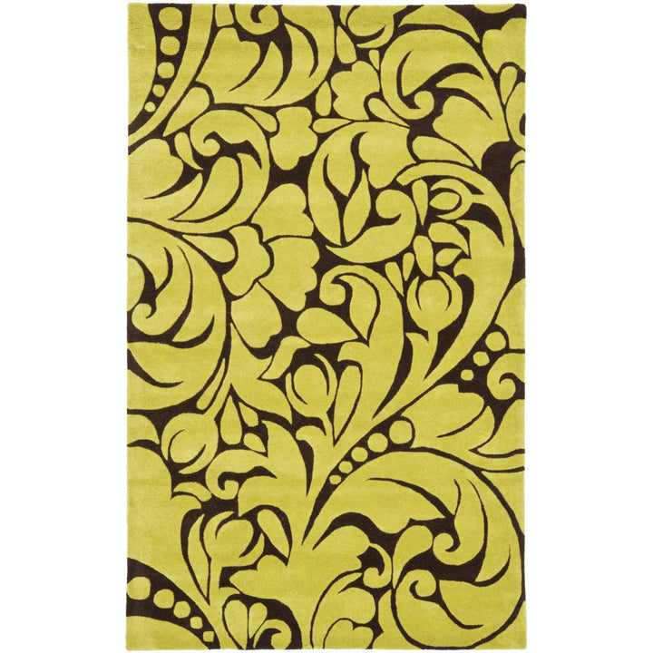 SAFAVIEH Soho SOH759A Handmade Brown / Green Rug Image 1