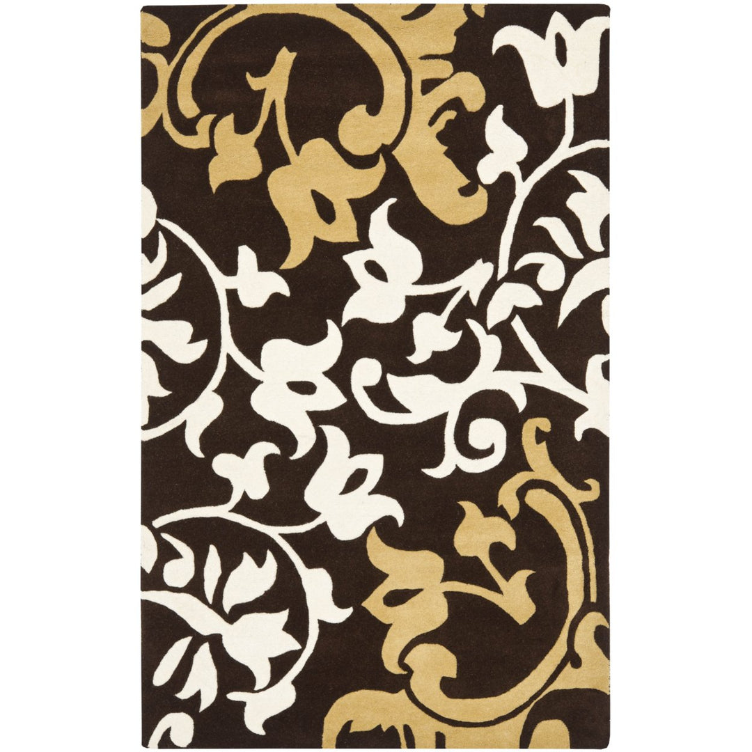 SAFAVIEH Soho SOH760A Handmade Brown / Multi Rug Image 1