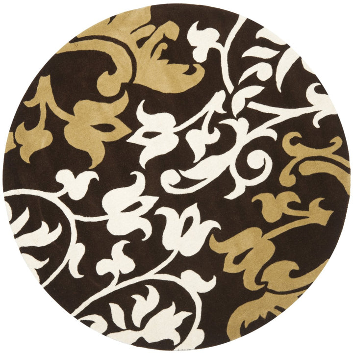 SAFAVIEH Soho SOH760A Handmade Brown / Multi Rug Image 1