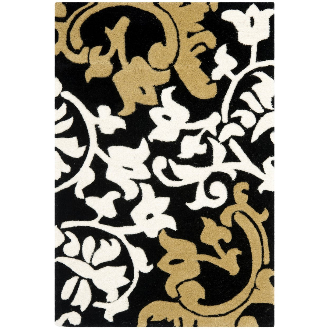 SAFAVIEH Soho SOH760C Handmade Black / Multi Rug Image 1