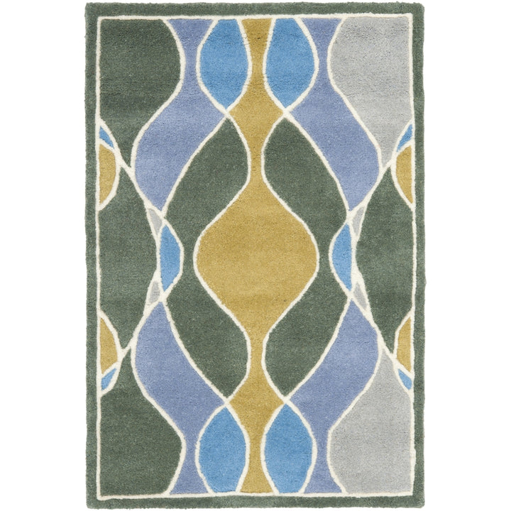 SAFAVIEH Soho Collection SOH762C Handmade Grey/Multi Rug Image 7