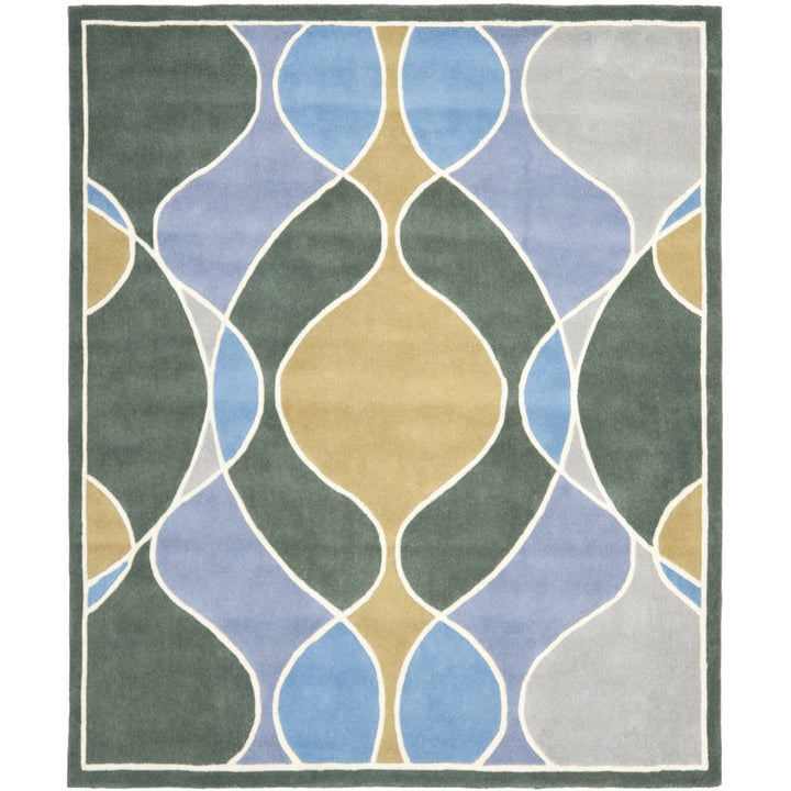 SAFAVIEH Soho Collection SOH762C Handmade Grey/Multi Rug Image 8