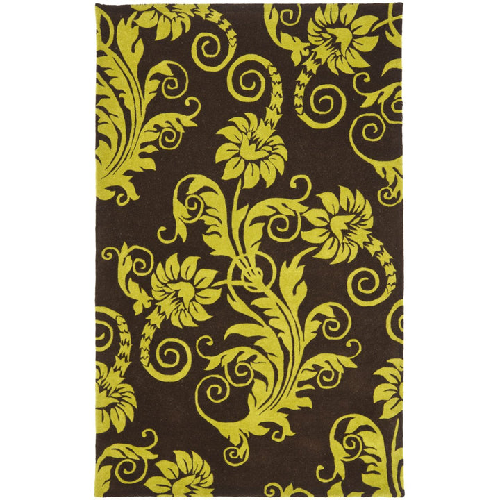 SAFAVIEH Soho SOH765D Handmade Brown / Green Rug Image 1