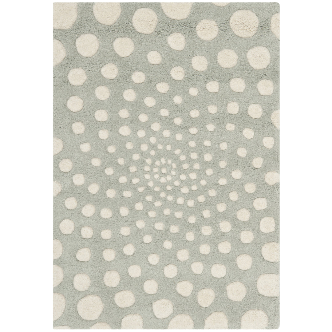 SAFAVIEH Soho Collection SOH766D Handmade Grey/Ivory Rug Image 2