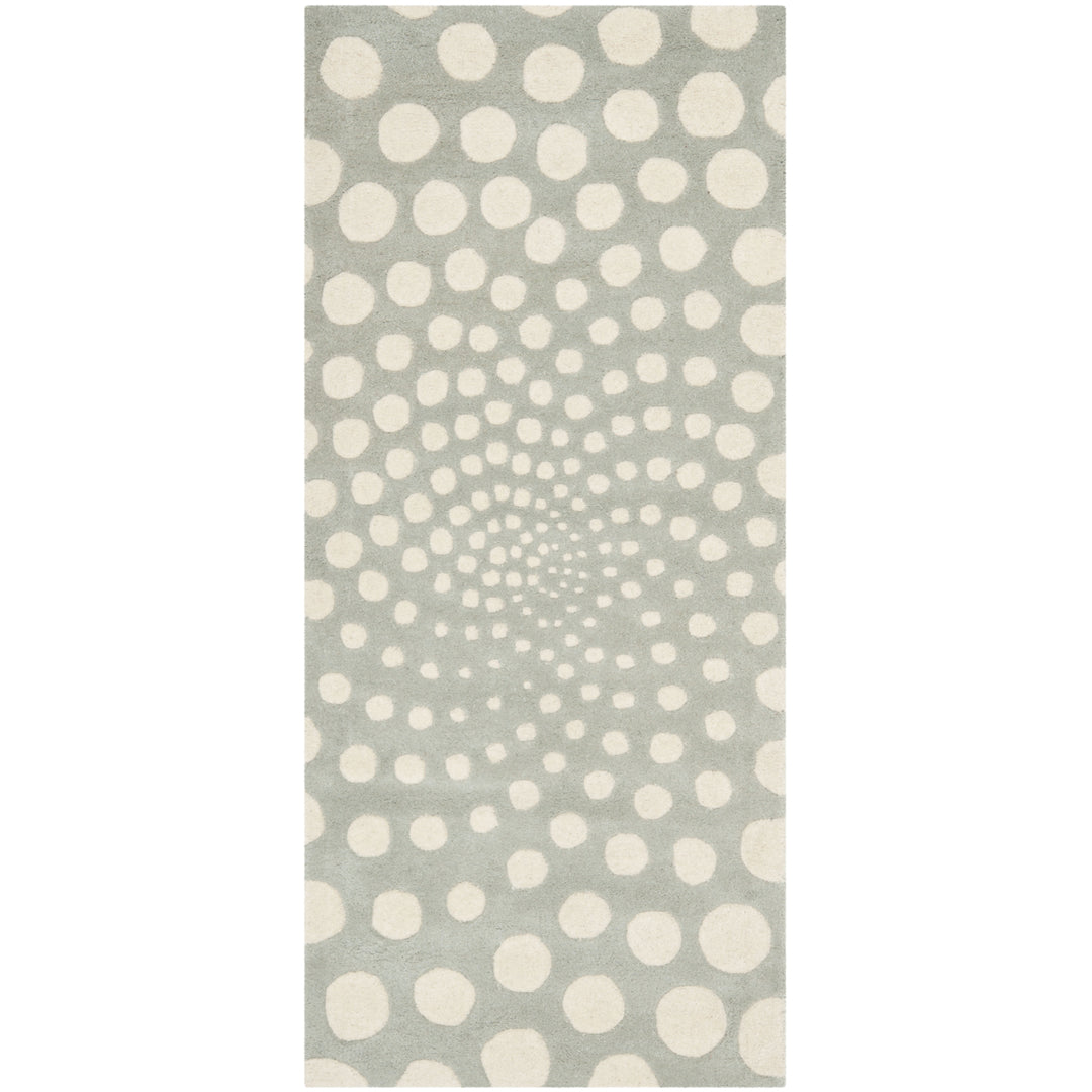 SAFAVIEH Soho Collection SOH766D Handmade Grey/Ivory Rug Image 3