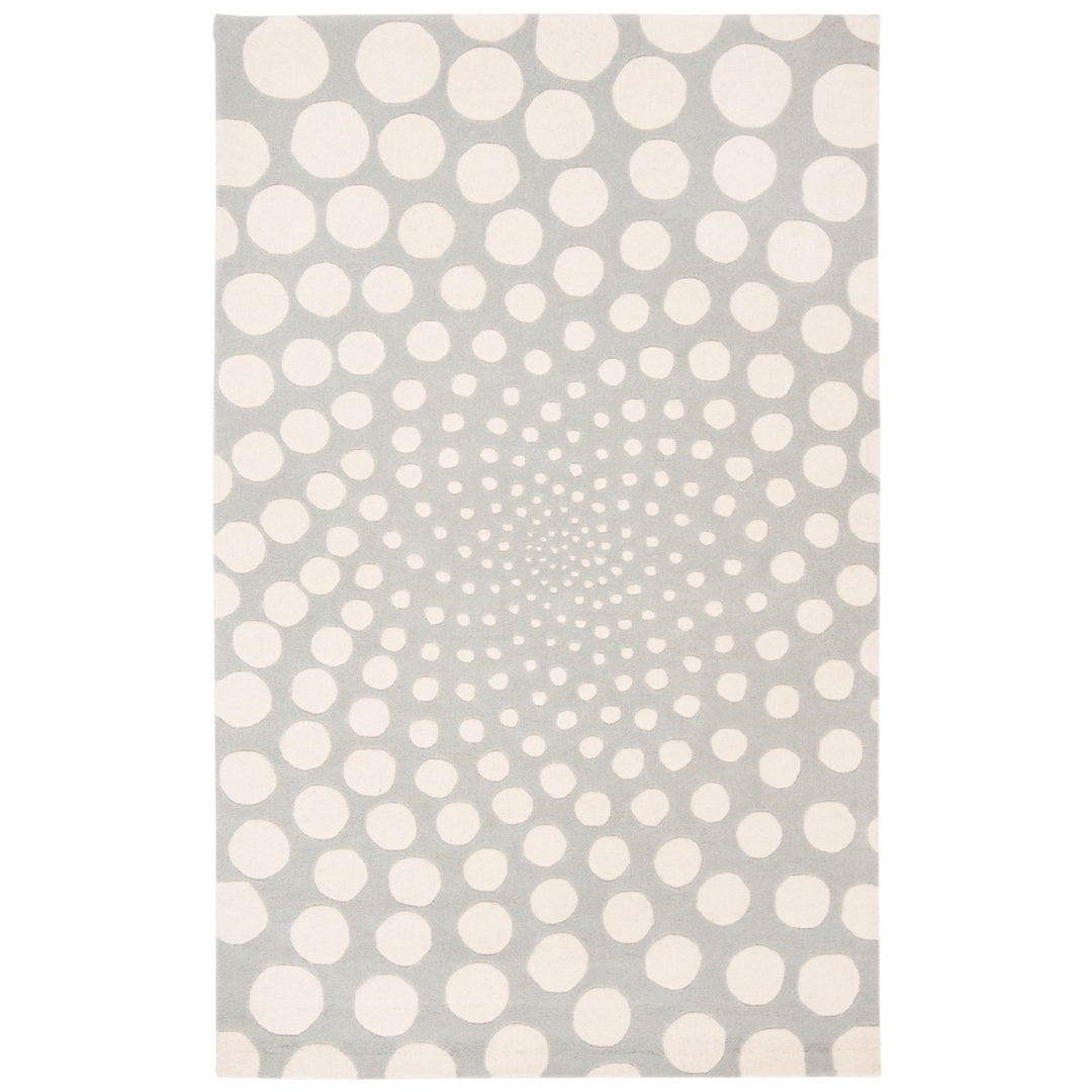 SAFAVIEH Soho Collection SOH766D Handmade Grey/Ivory Rug Image 5