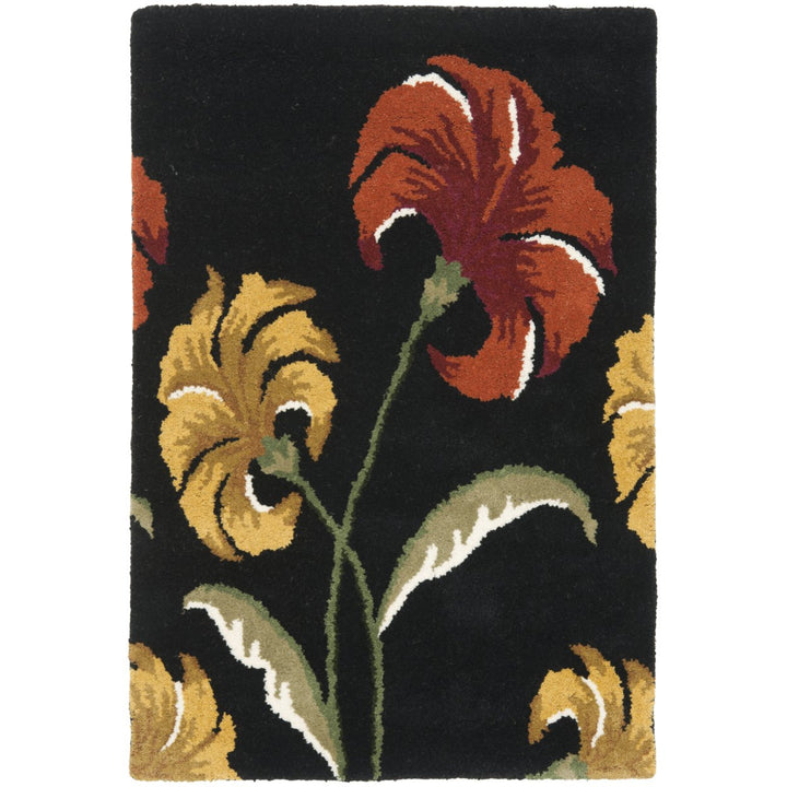 SAFAVIEH Soho SOH767C Handmade Black / Multi Rug Image 1