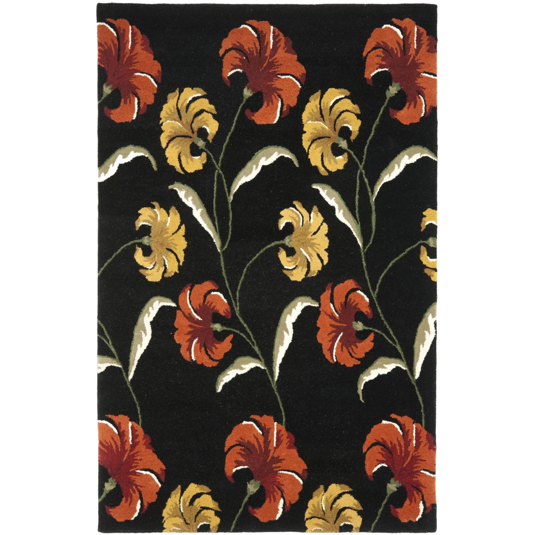 SAFAVIEH Soho SOH767C Handmade Black / Multi Rug Image 9