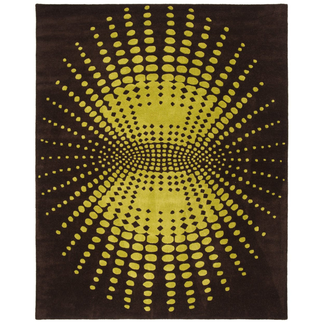 SAFAVIEH Soho SOH769B Handmade Brown / Green Rug Image 1