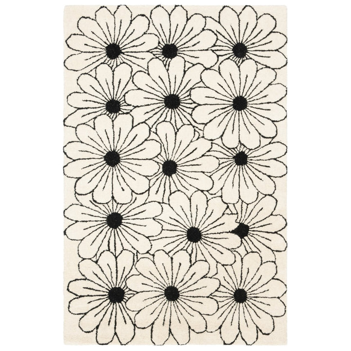 SAFAVIEH Soho SOH768B Handmade Ivory / Black Rug Image 4