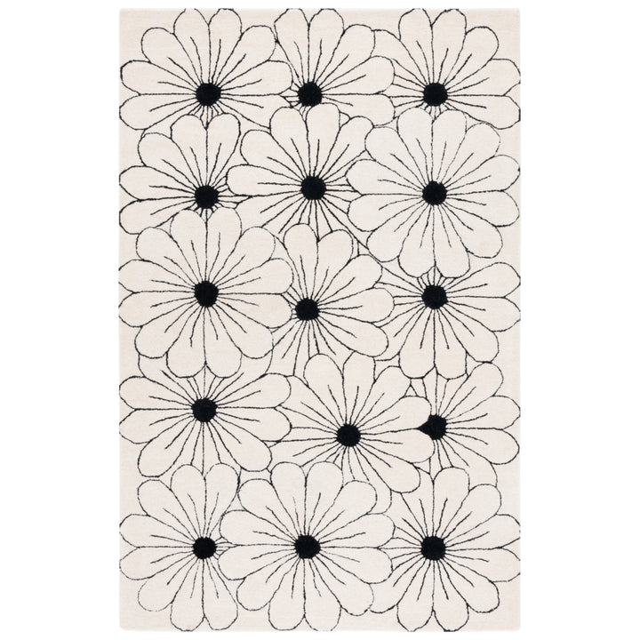 SAFAVIEH Soho SOH768B Handmade Ivory / Black Rug Image 5