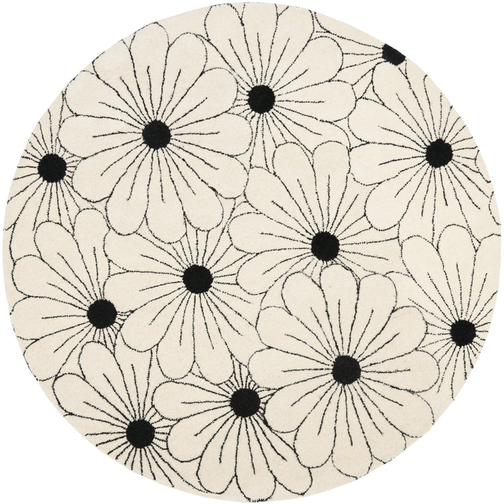 SAFAVIEH Soho SOH768B Handmade Ivory / Black Rug Image 6