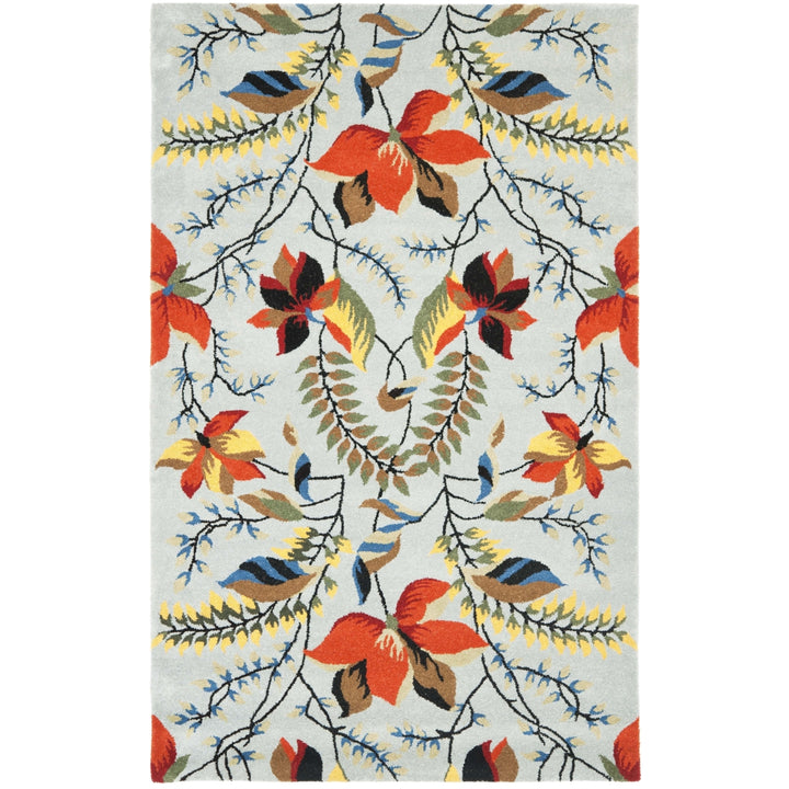 SAFAVIEH Soho Collection SOH771A Handmade Blue/Multi Rug Image 9