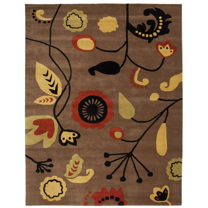 SAFAVIEH Soho SOH772D Handmade Brown / Multi Rug Image 1