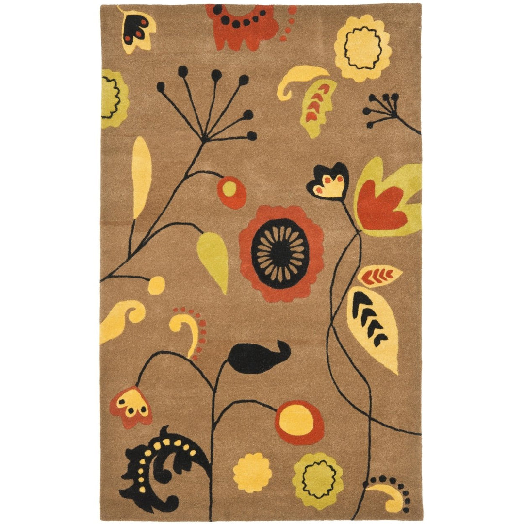 SAFAVIEH Soho SOH772D Handmade Brown / Multi Rug Image 7