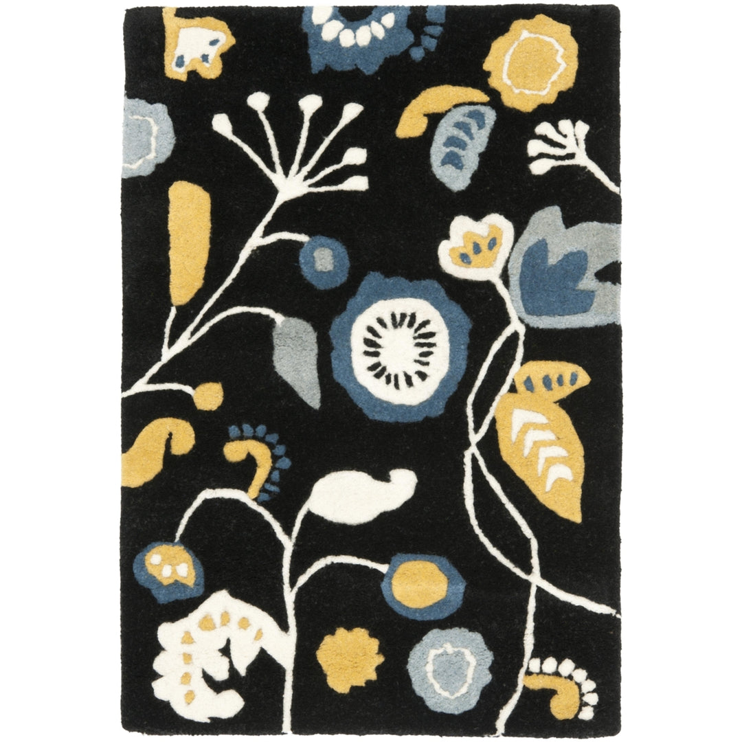 SAFAVIEH Soho SOH772C Handmade Black / Multi Rug Image 8