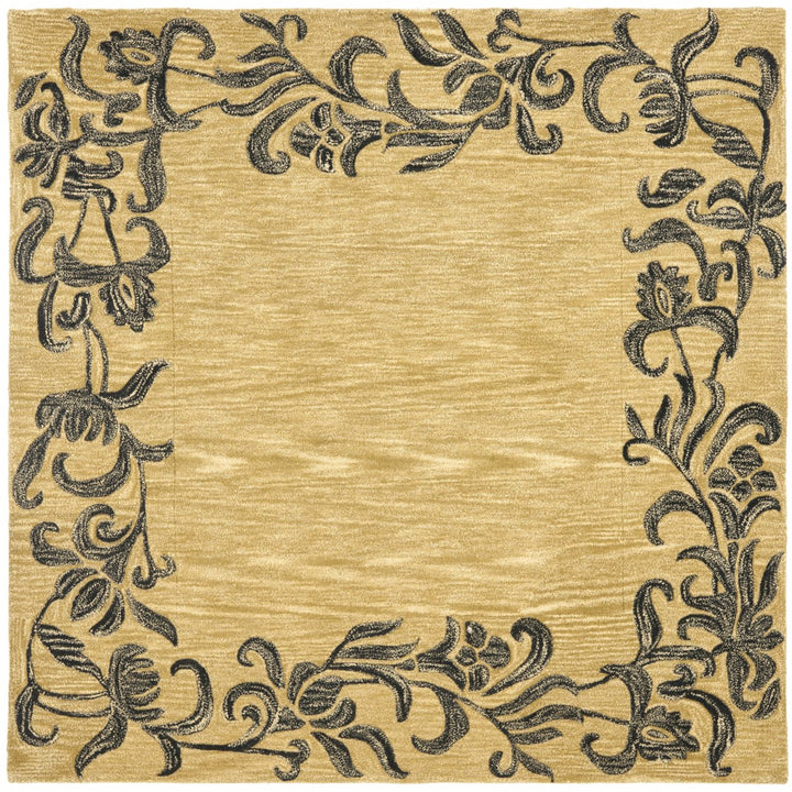 SAFAVIEH Soho Collection SOH773B Handmade Gold/Black Rug Image 6