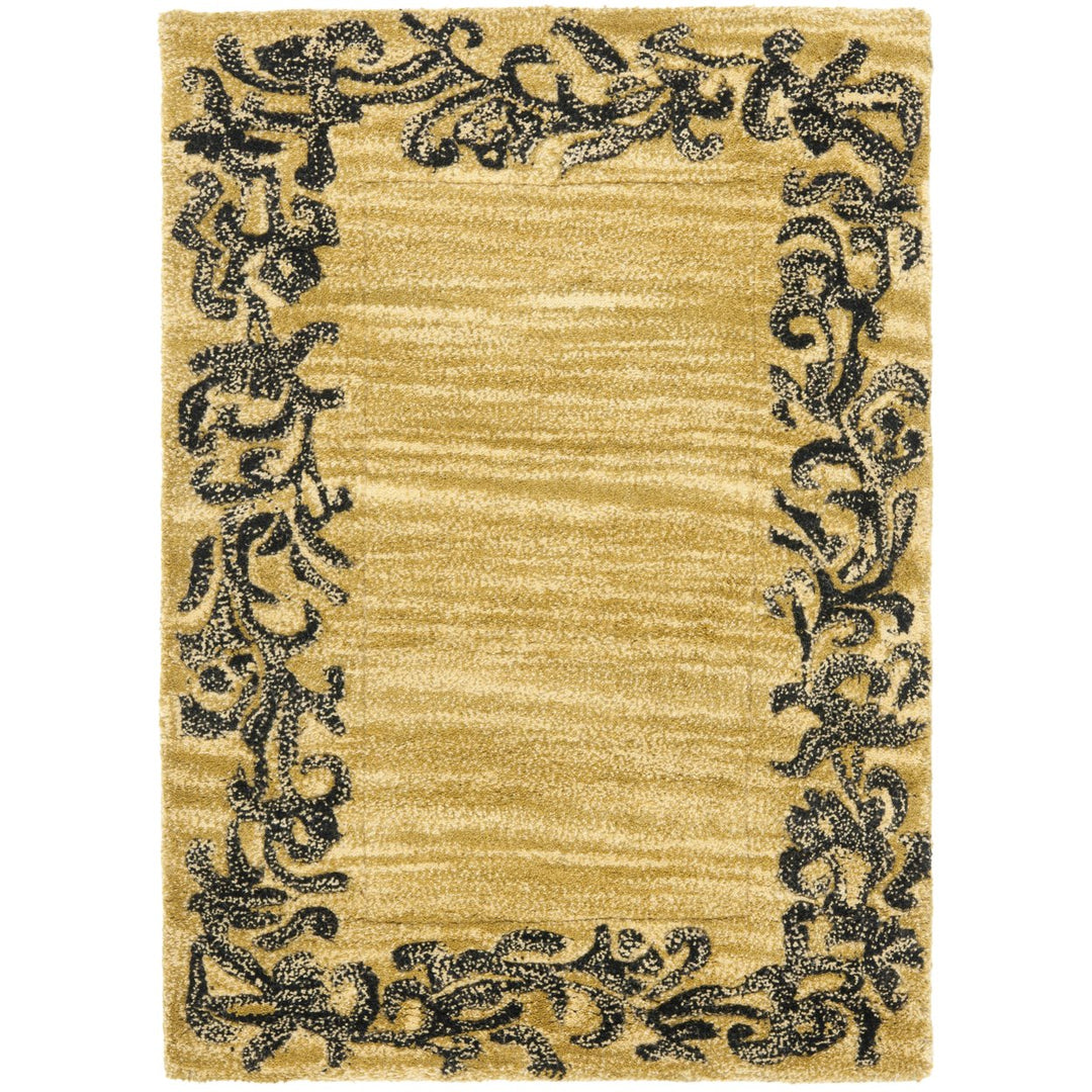 SAFAVIEH Soho Collection SOH773B Handmade Gold/Black Rug Image 1