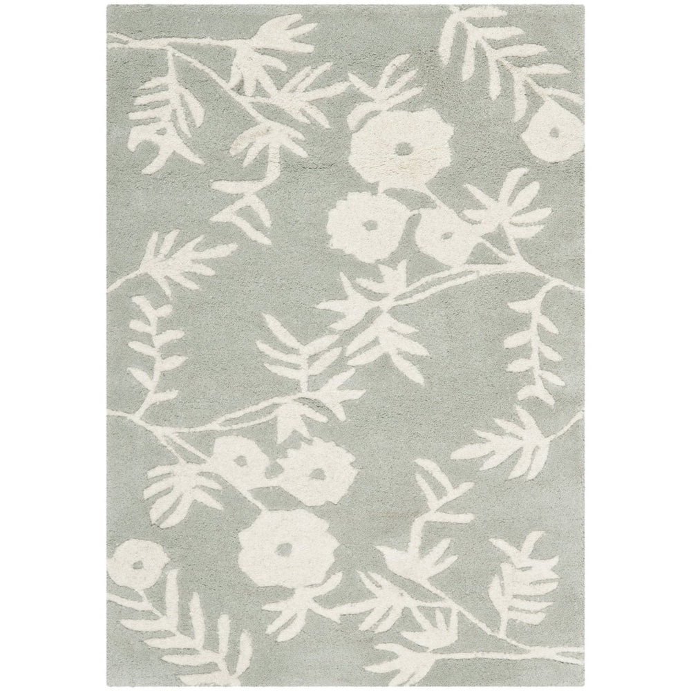 SAFAVIEH Soho Collection SOH774C Handmade Grey/Ivory Rug Image 2