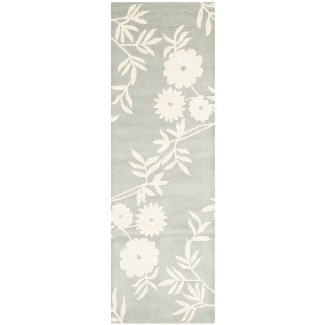 SAFAVIEH Soho Collection SOH774C Handmade Grey/Ivory Rug Image 1