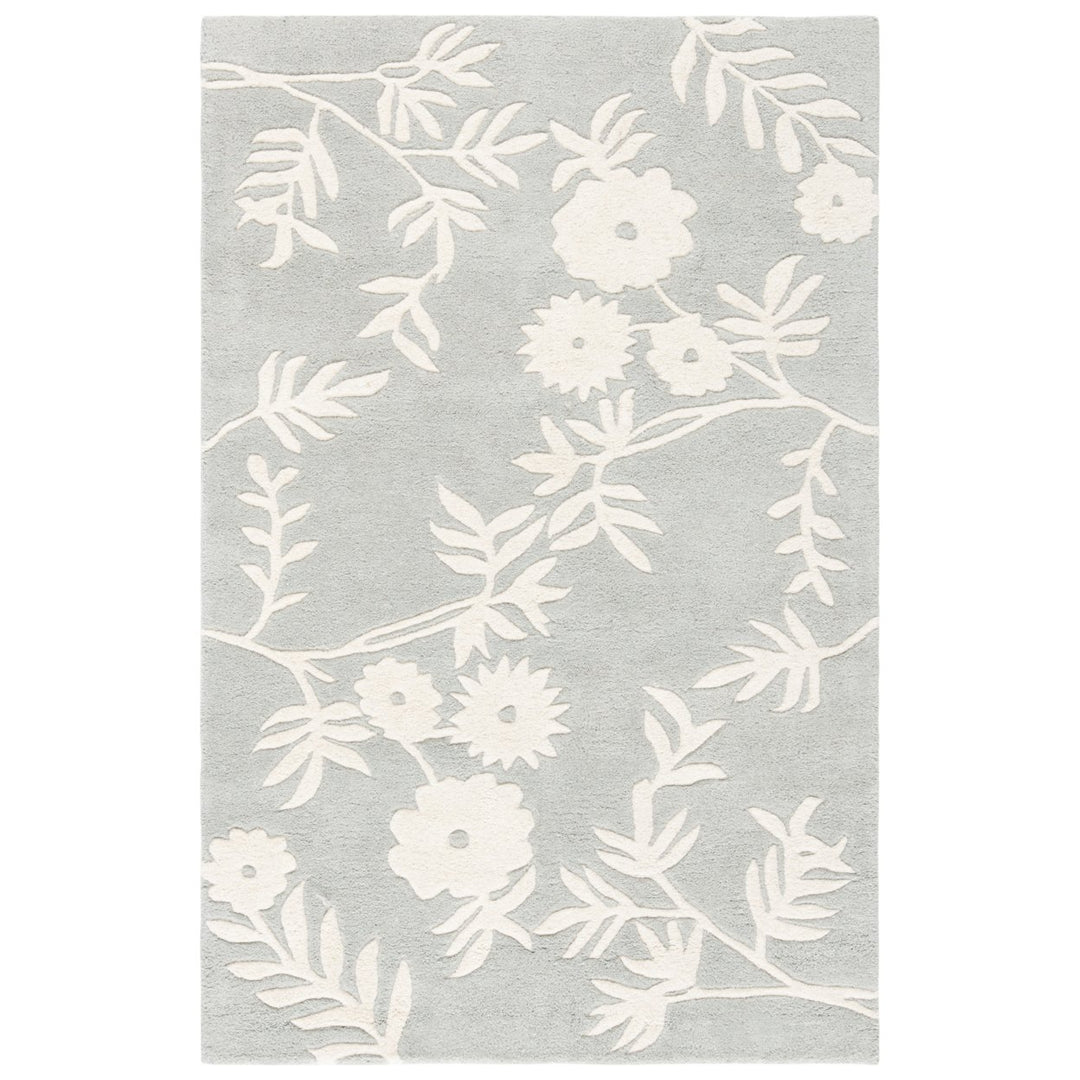 SAFAVIEH Soho Collection SOH774C Handmade Grey/Ivory Rug Image 4