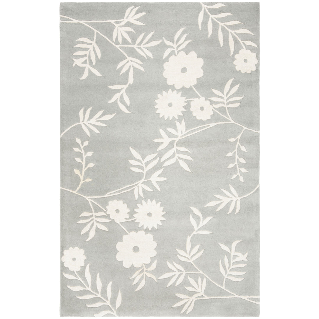 SAFAVIEH Soho Collection SOH774C Handmade Grey/Ivory Rug Image 5