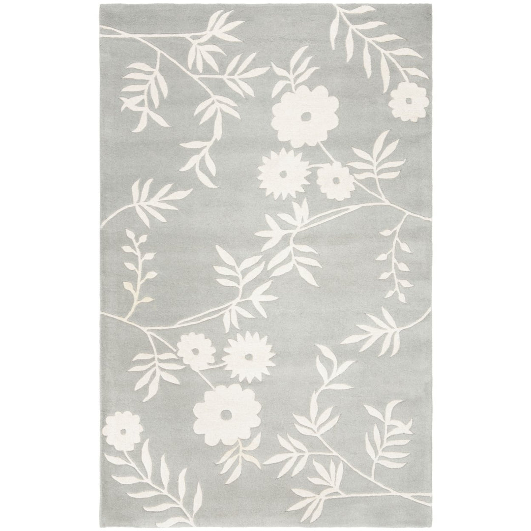 SAFAVIEH Soho Collection SOH774C Handmade Grey/Ivory Rug Image 1