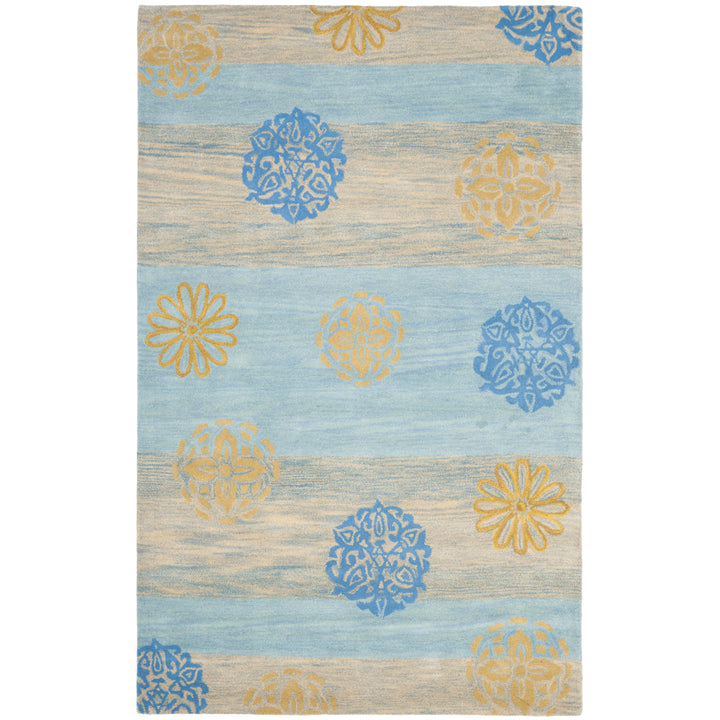 SAFAVIEH Soho Collection SOH777A Handmade Blue/Multi Rug Image 7