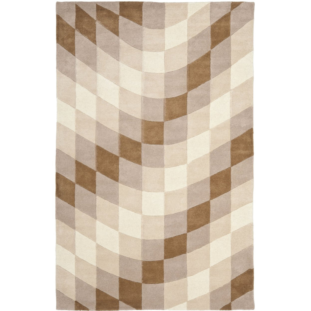 SAFAVIEH Soho Collection SOH782A Handmade Sand/Ivory Rug Image 1