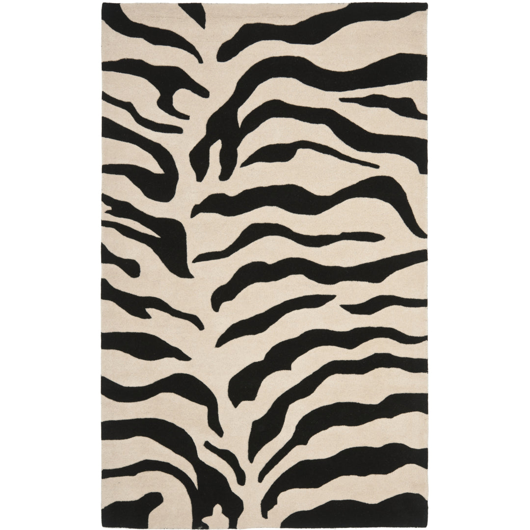 SAFAVIEH Soho SOH784A Handmade Beige / Black Rug Image 1