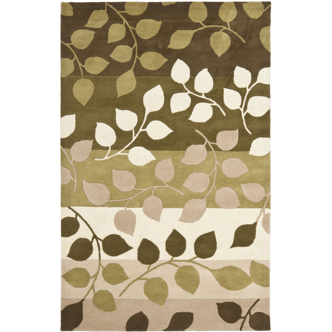 SAFAVIEH Soho SOH785A Handmade Green / Beige Rug Image 1