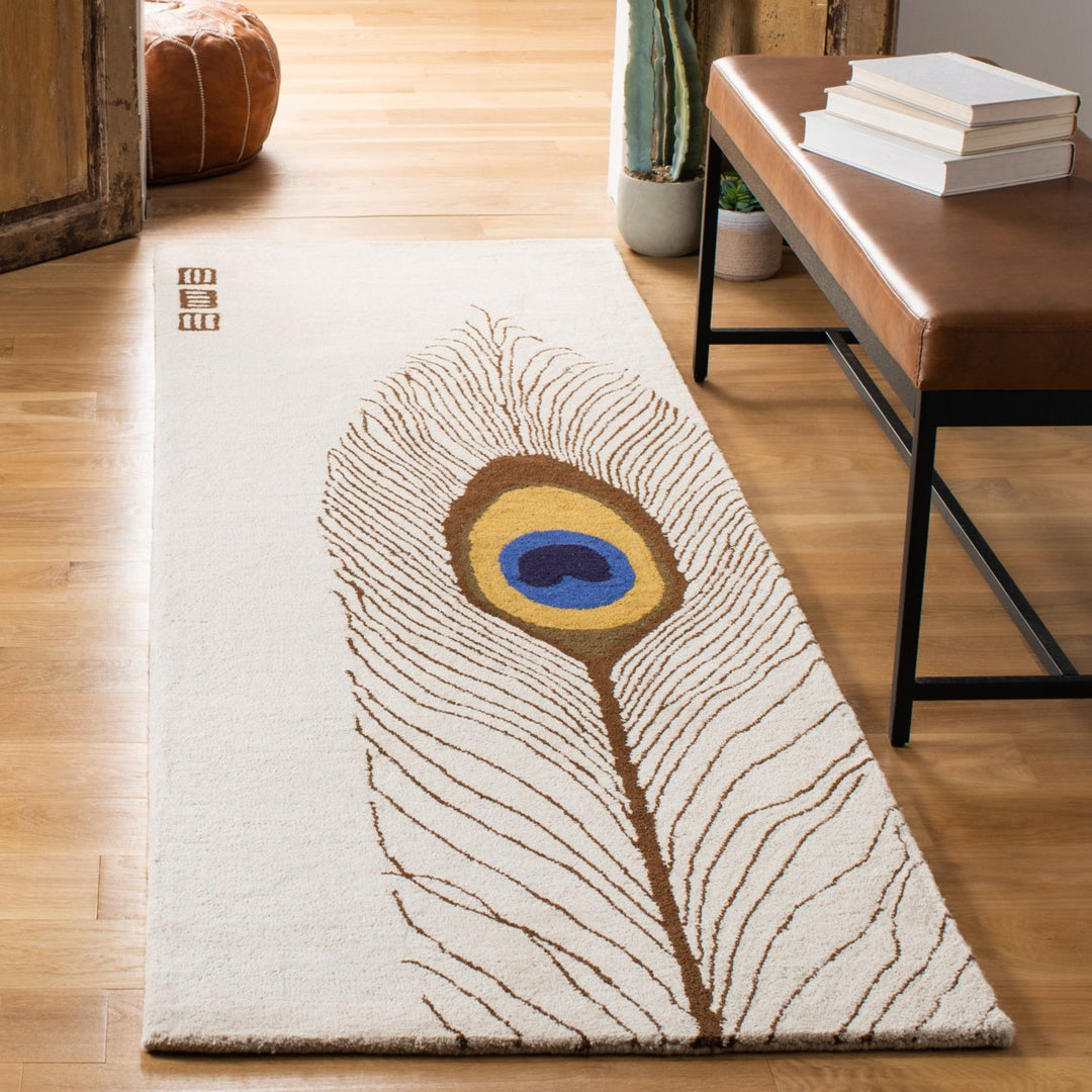 SAFAVIEH Soho SOH787A Handmade Beige / Brown Rug Image 3