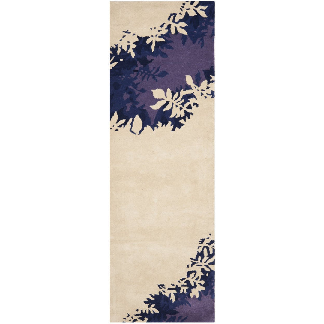 SAFAVIEH Soho SOH786A Handmade Beige / Purple Rug Image 1