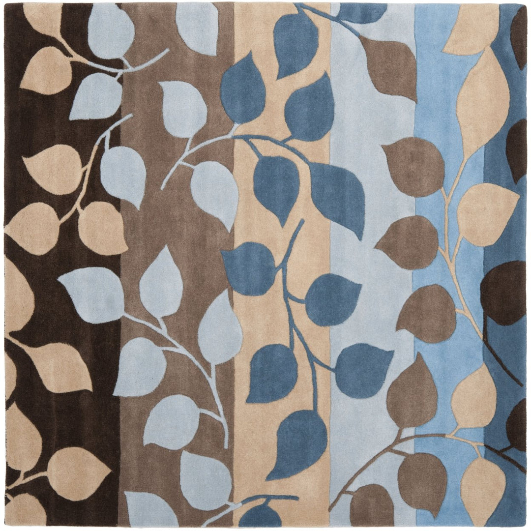 SAFAVIEH Soho Collection SOH785B Handmade Brown/Blue Rug Image 1