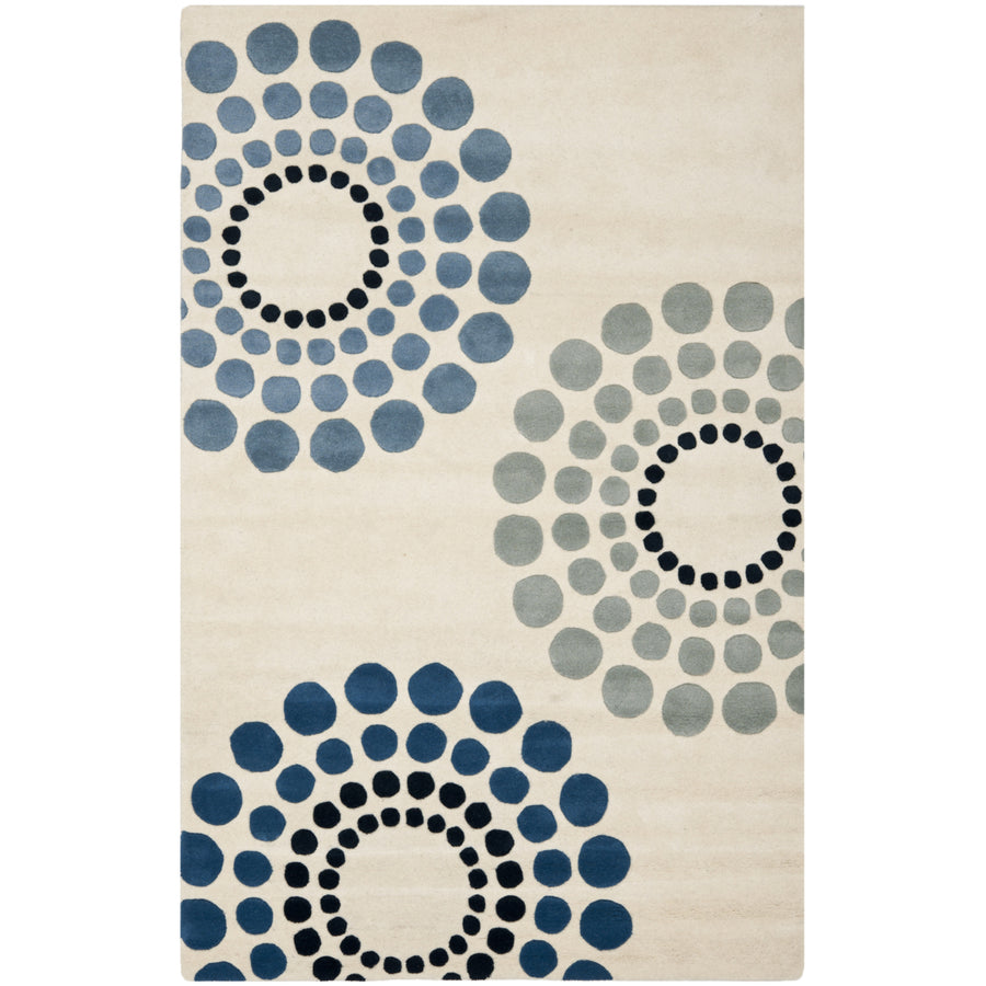 SAFAVIEH Soho SOH788A Handmade Ivory / Multi Rug Image 1