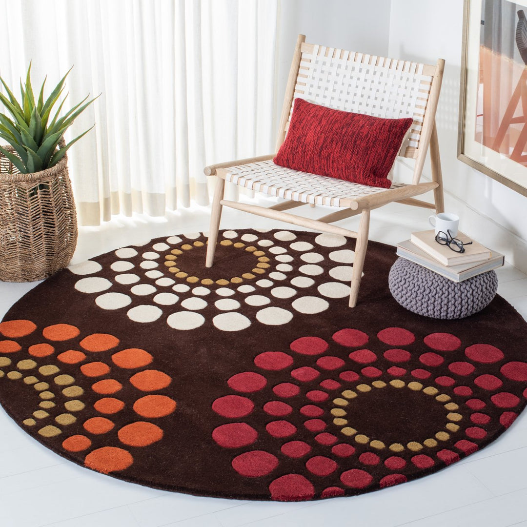 SAFAVIEH Soho SOH788B Handmade Brown / Multi Rug Image 2