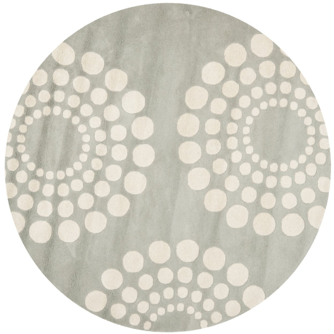 SAFAVIEH Soho Collection SOH788D Handmade Grey/Ivory Rug Image 1